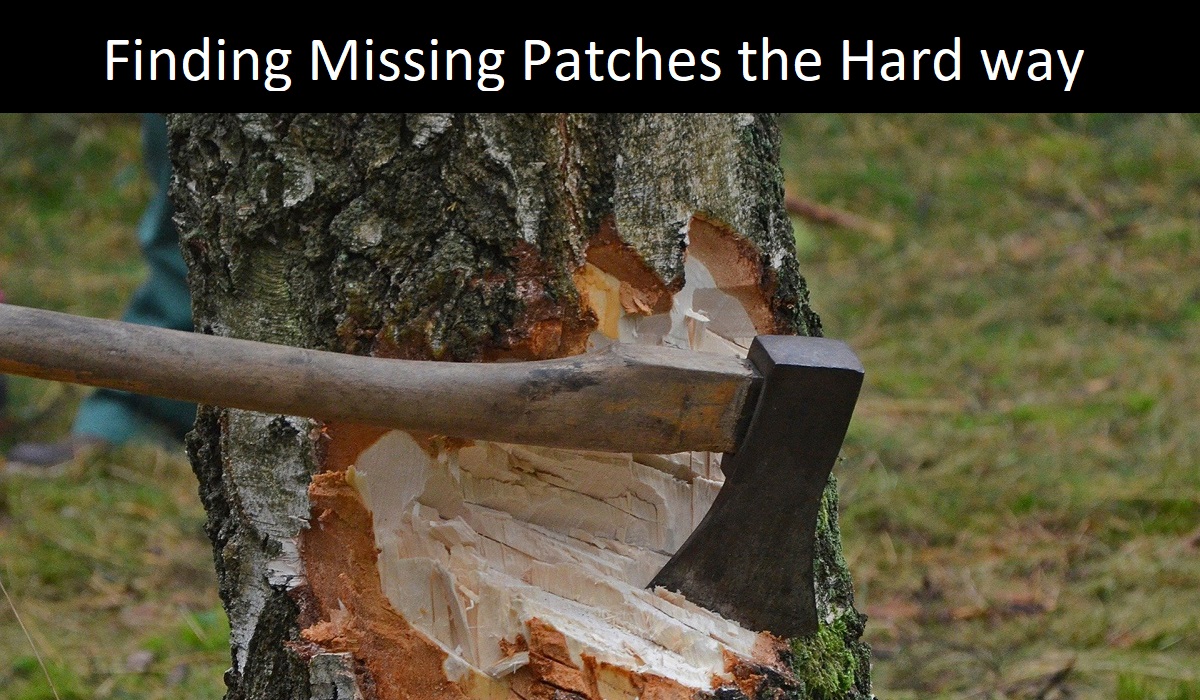 A hatchet taking 1000s of cuts to cut down a tree